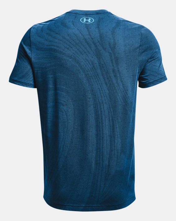 Men's UA Seamless Surge Short Sleeve, Blue, pdpMainDesktop image number 5